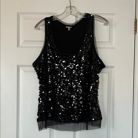 Charlotte Russe Tops - Charlotte Russe Black Sequin Tank Top